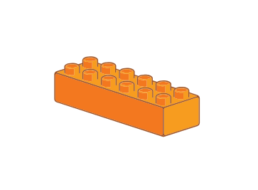DUPLO BRICK orange2