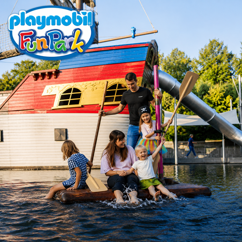 PlaymobilFunpark Bild mit Logo