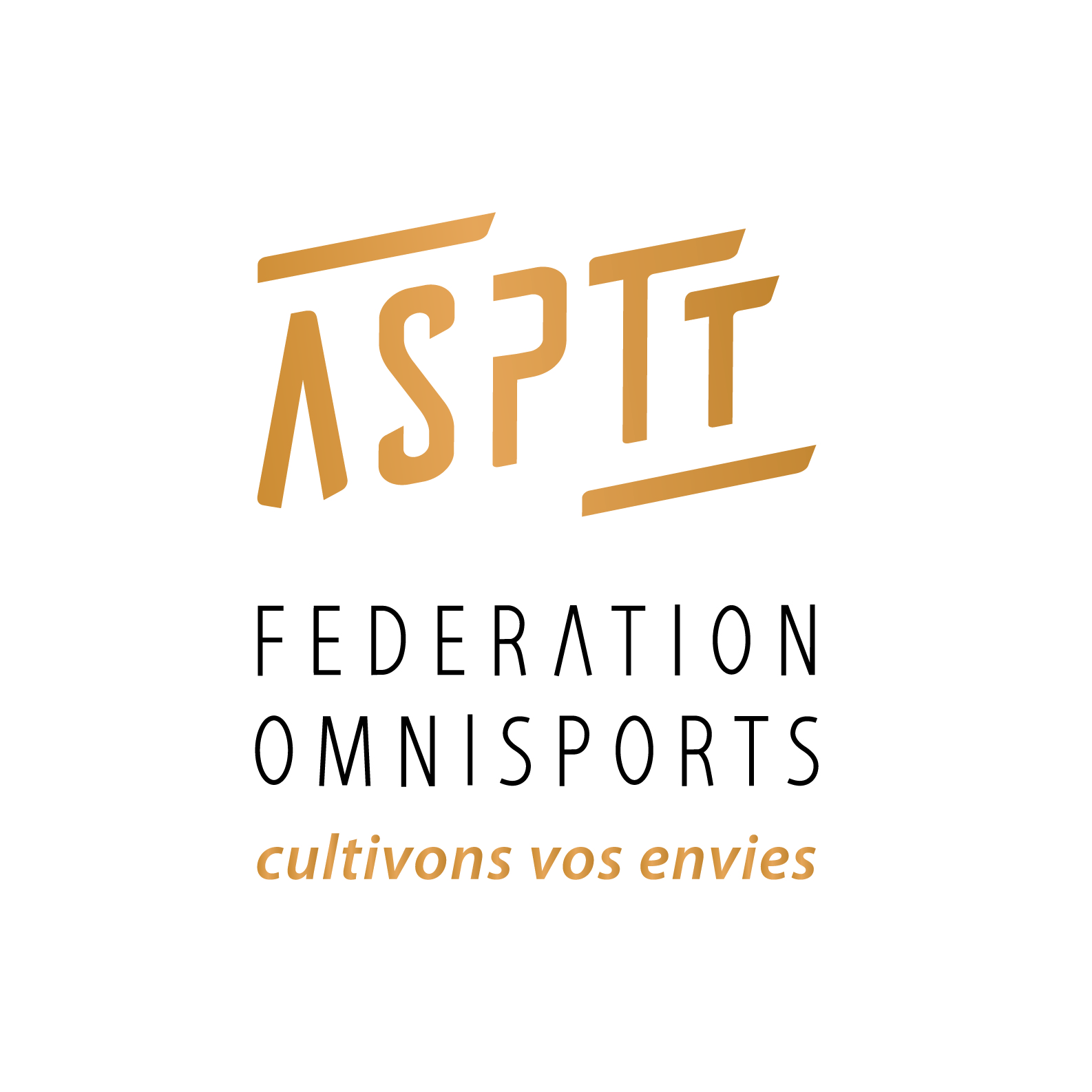 Logo FSASPTT doré fond blanc