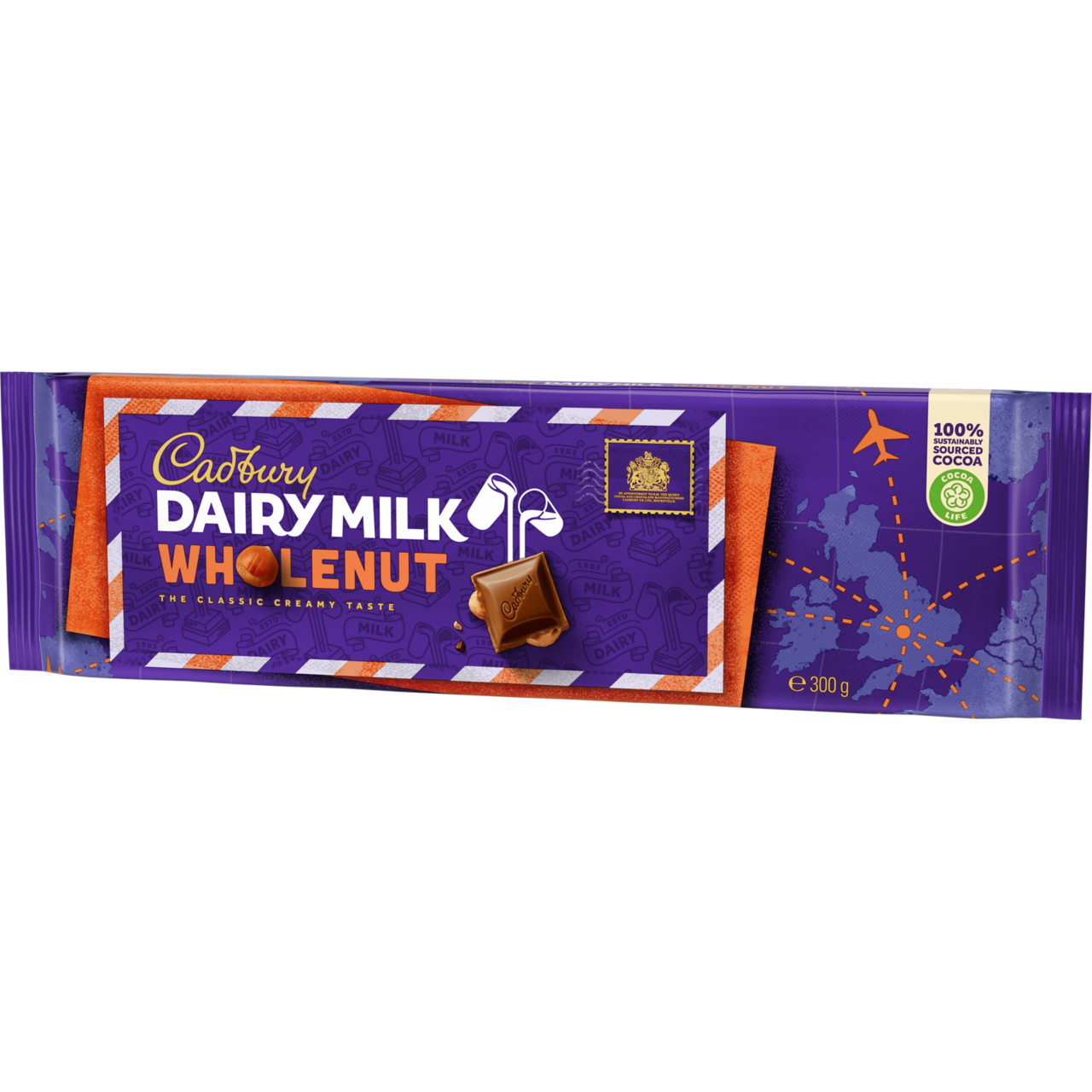 DAIRY MILK WHOLE NUT 300G